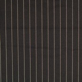 Preview: Polyester Webware Nadelstreifen Schwarz